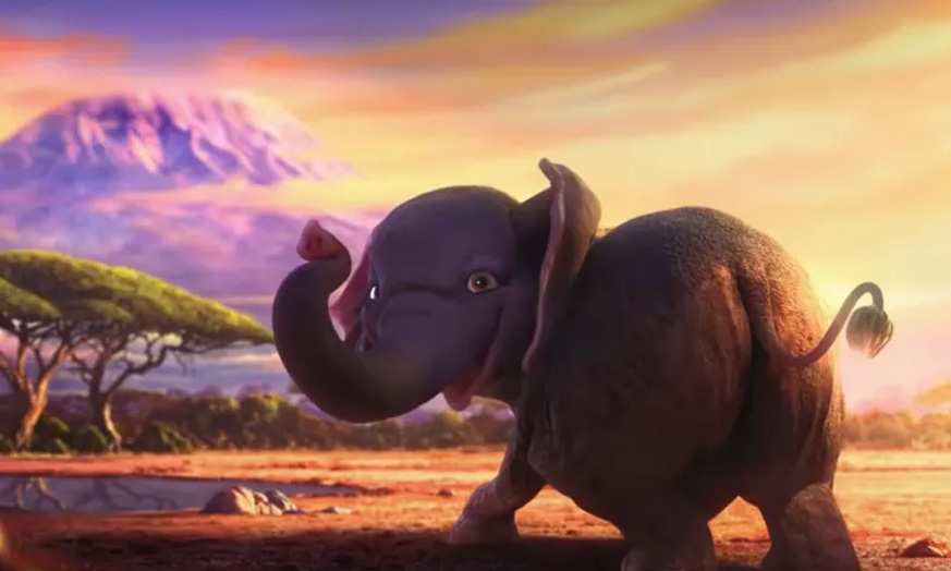 Miley Cyrus as an elephant